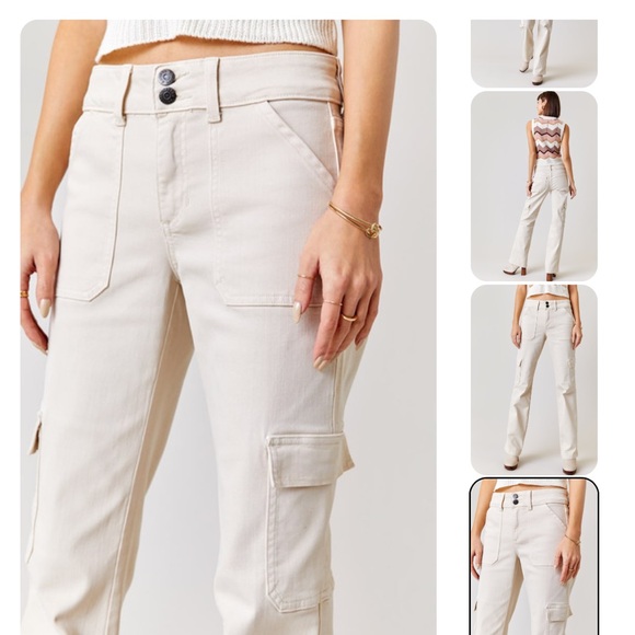 NWT!! Francesca’s green cargo pants size 29 - Picture 11 of 13